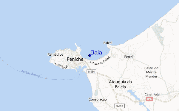 mapa de localização de Baia