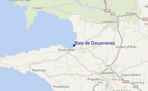 Baie de Douarnenez Location Map