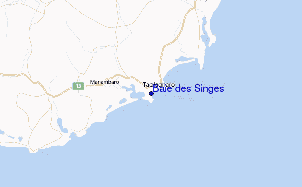 Baie des Singes Location Map