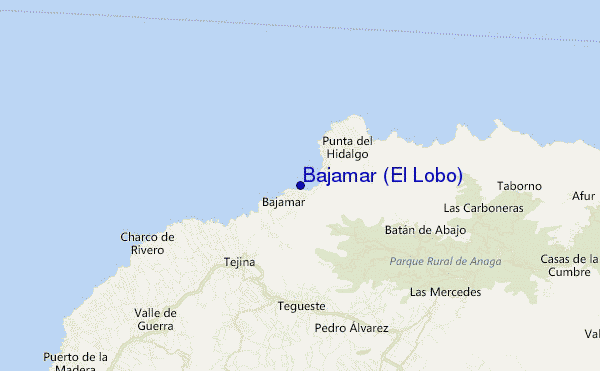 mapa de localização de Bajamar (El Lobo)