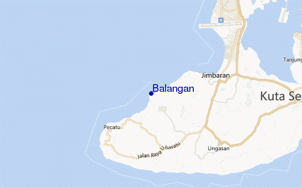 mapa de localização de Balangan