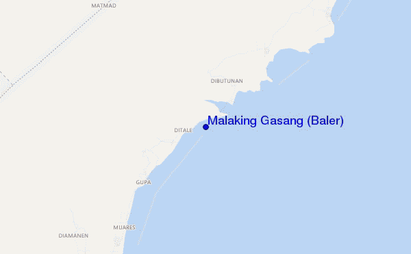 mapa de localização de Malaking Gasang (Baler)