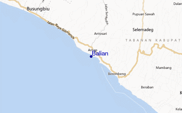 mapa de localização de Balian