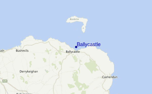Ballycastle Location Map