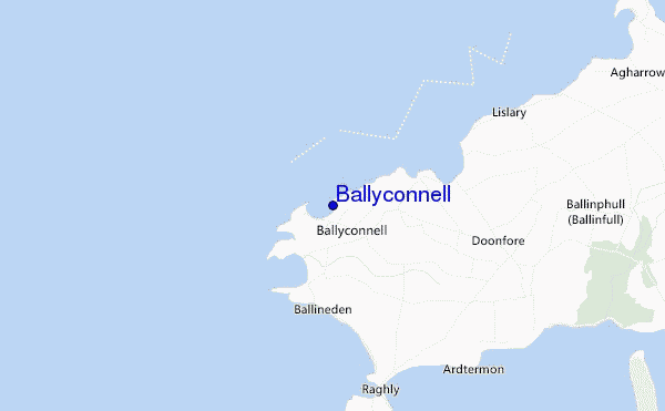 mapa de localização de Ballyconnell