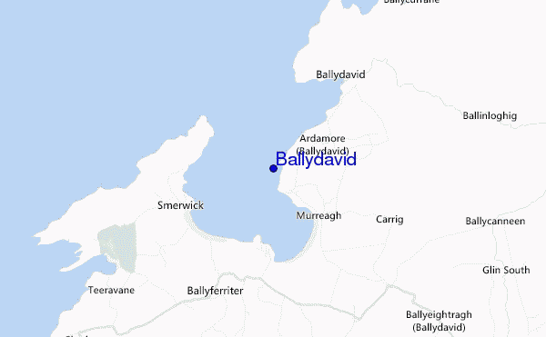 mapa de localização de Ballydavid