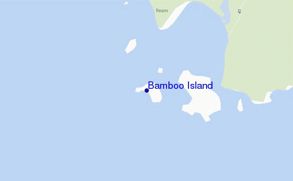 mapa de localização de Bamboo Island