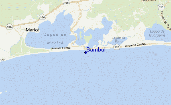 mapa de localização de Bambul