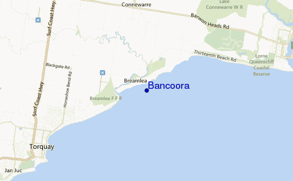 mapa de localização de Bancoora