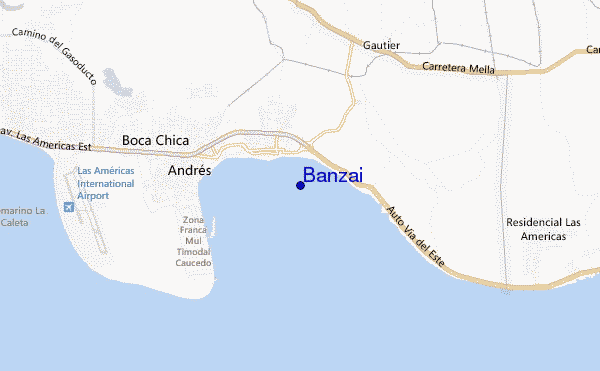 mapa de localização de Banzai