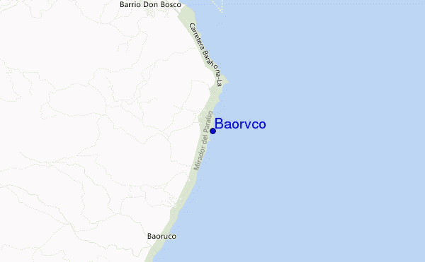 mapa de localização de Baorvco