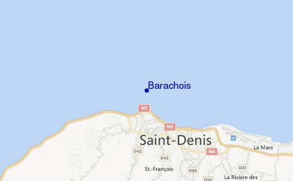 mapa de localização de Barachois