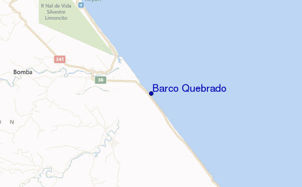 mapa de localização de Barco Quebrado