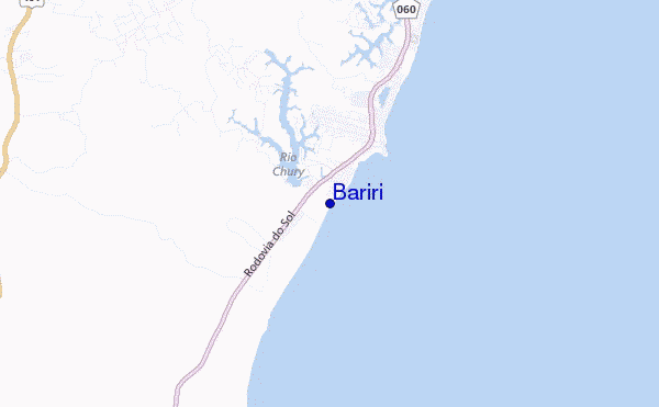 mapa de localização de Bariri