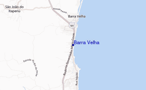 mapa de localização de Barra Velha