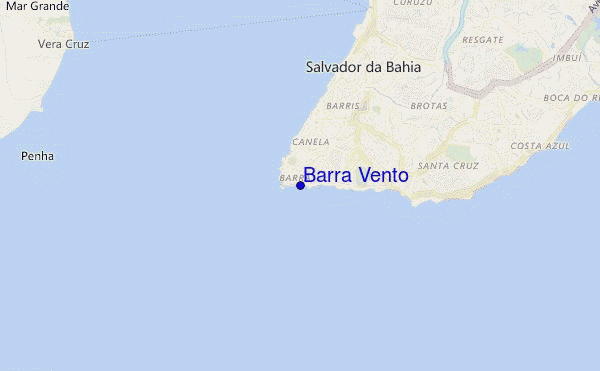 mapa de localização de Barra Vento