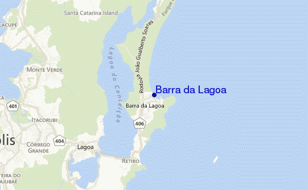mapa de localização de Barra da Lagoa