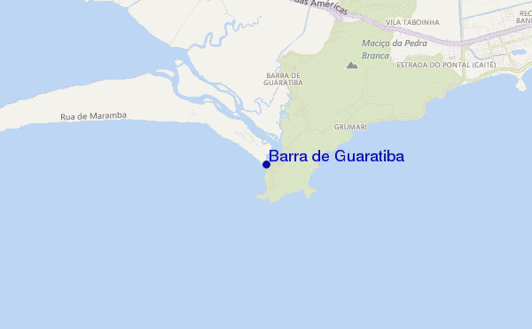 mapa de localização de Barra de Guaratiba