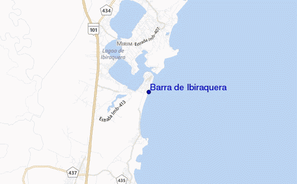 mapa de localização de Barra de Ibiraquera