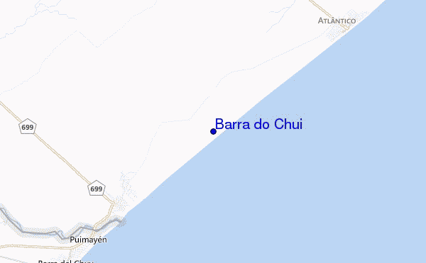 mapa de localização de Barra do Chui