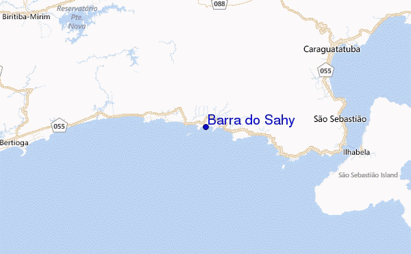 Barra do Sahy Location Map