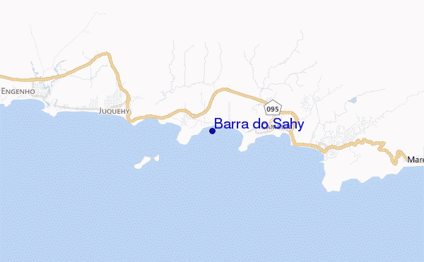 mapa de localização de Barra do Sahy