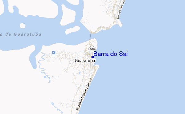 mapa de localização de Barra do Sai