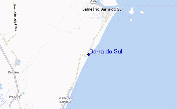 mapa de localização de Barra do Sul