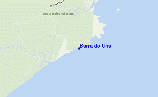 mapa de localização de Barra do Una