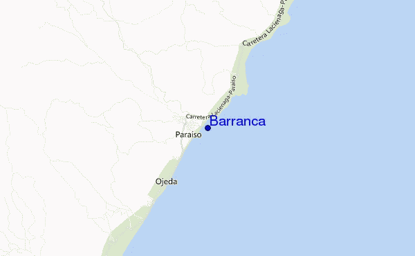 mapa de localização de Barranca