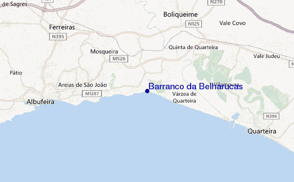 mapa de localização de Barranco da Belharucas