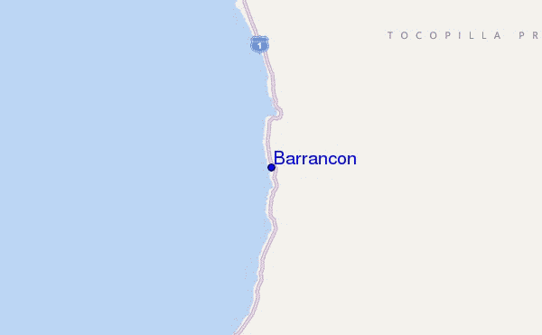 mapa de localização de Barrancon