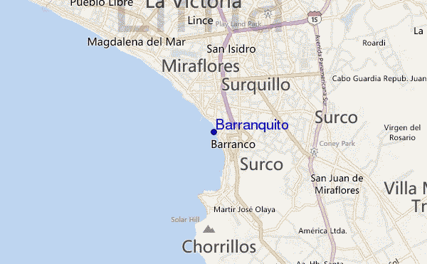mapa de localização de Barranquito
