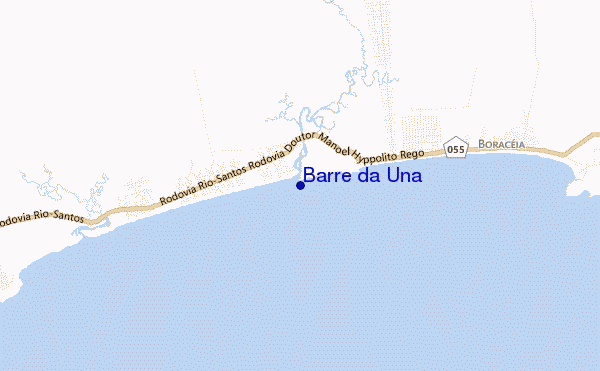 mapa de localização de Barre da Una