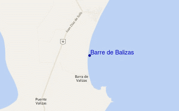 mapa de localização de Barre de Balizas
