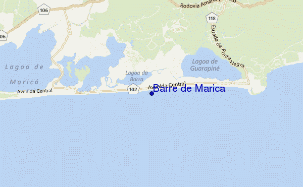mapa de localização de Barre de Marica