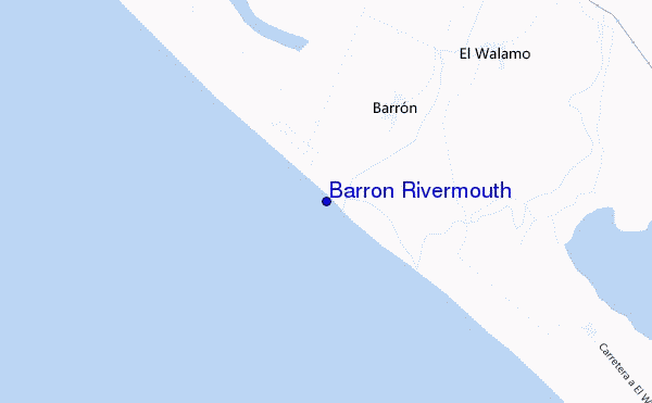 mapa de localização de Barron Rivermouth