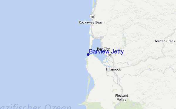 Barview Jetty Location Map
