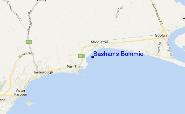 mapa de localização de Bashams Bommie