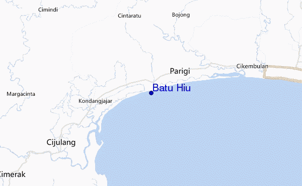 mapa de localização de Batu Hiu