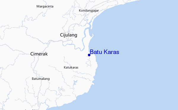 mapa de localização de Batu Karas