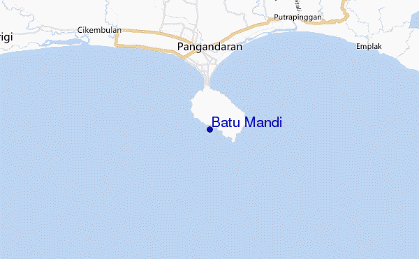 mapa de localização de Batu Mandi