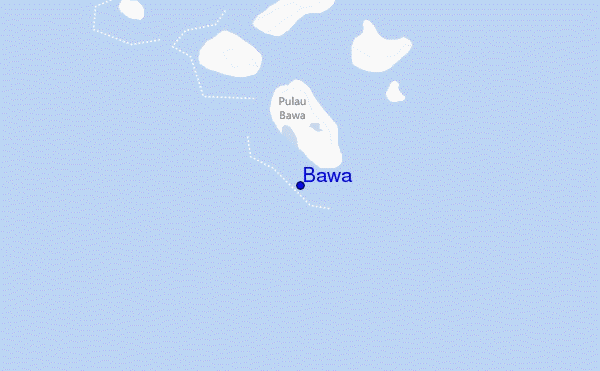 mapa de localização de Bawa