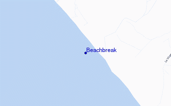 mapa de localização de Beachbreak