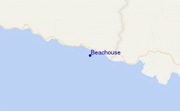 mapa de localização de Beachouse