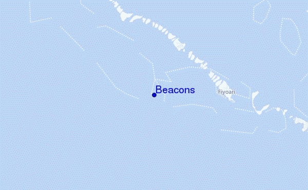 mapa de localização de Beacons