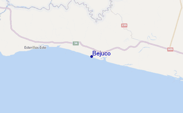mapa de localização de Bejuco