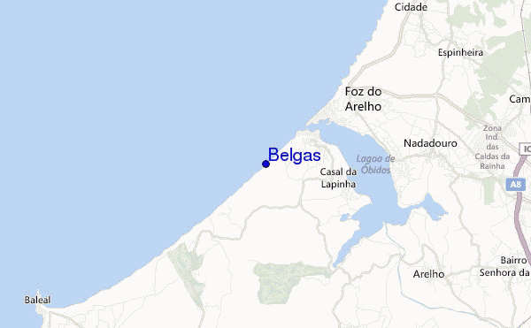 mapa de localização de Belgas