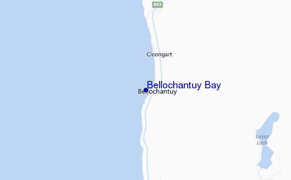 mapa de localização de Bellochantuy Bay