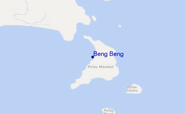 mapa de localização de Beng Beng
